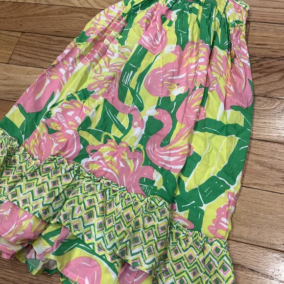 Lilly Pulitzer Target 20th Anniversary Collection 4T Pink Sun Dress Ruffle Hem - Picture 7 of 8